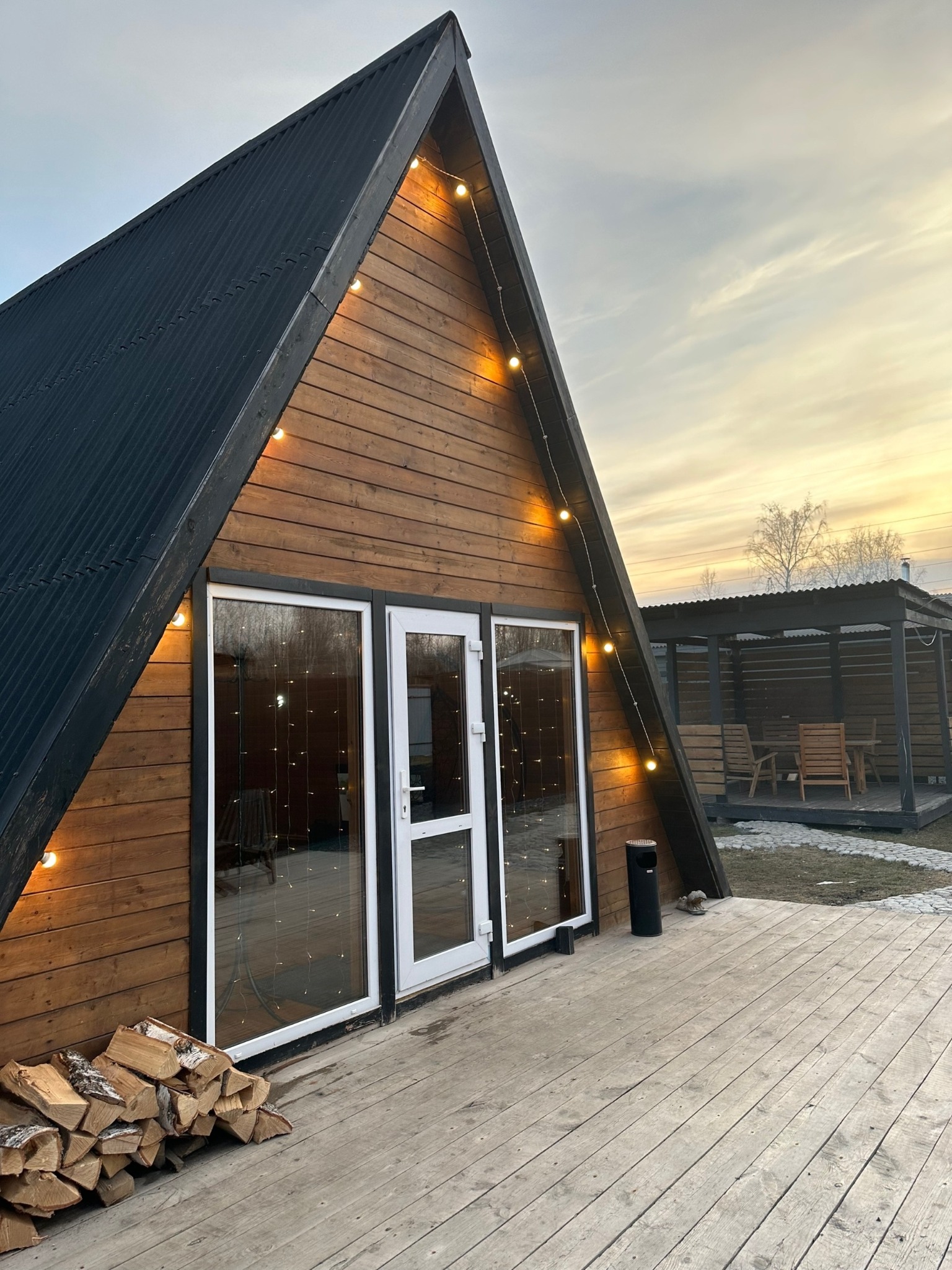 Баня A-frame